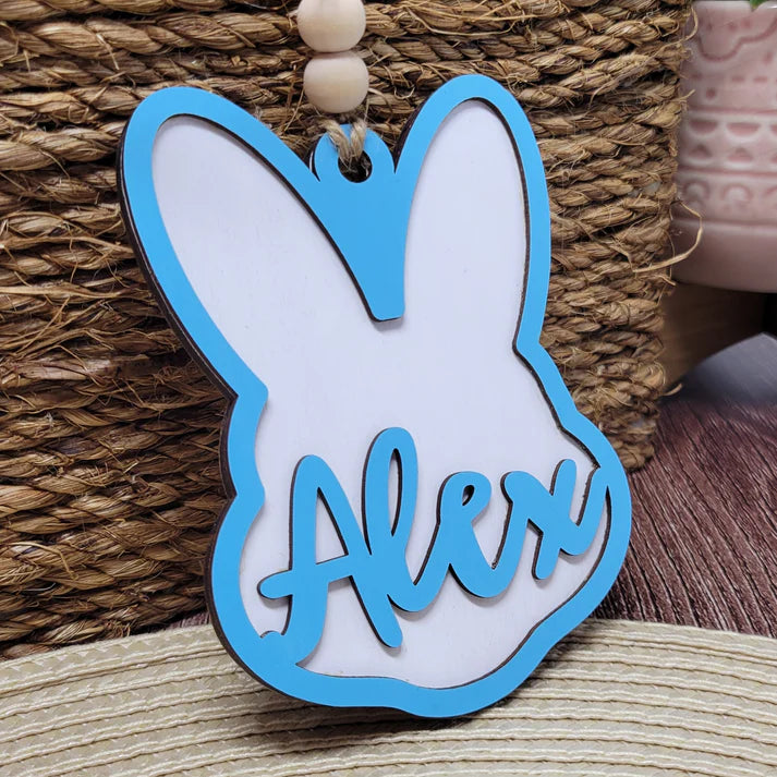Easter Egg DIY Paint Kit + Easter Bag Tag BUNDLE - Add your Own Name
