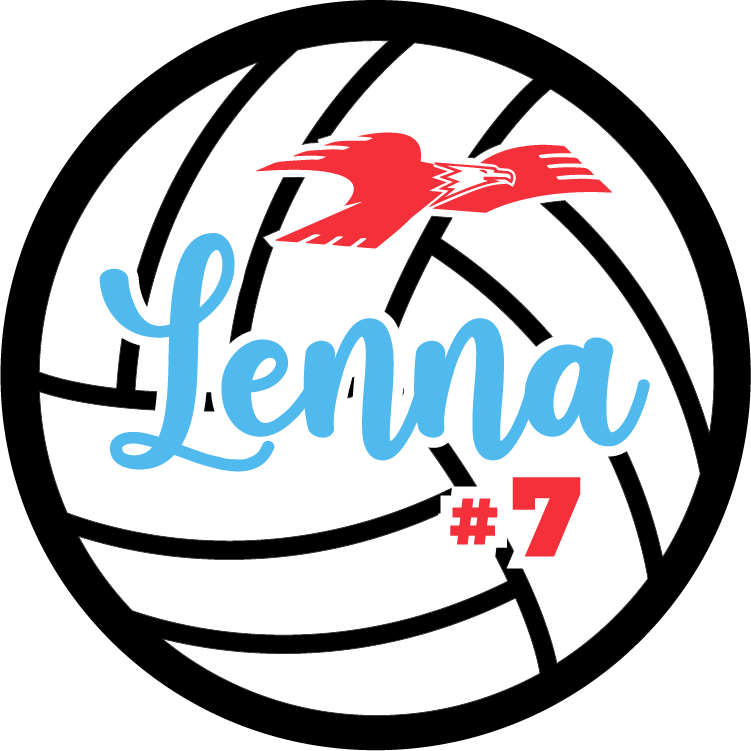 Lima Volleyball Magnets with Name and Number