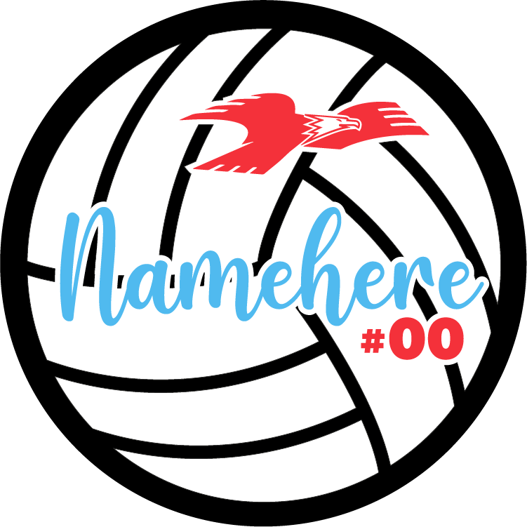 Lima Volleyball Magnets with Name and Number
