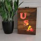 USA Kona Light Box with light shining through