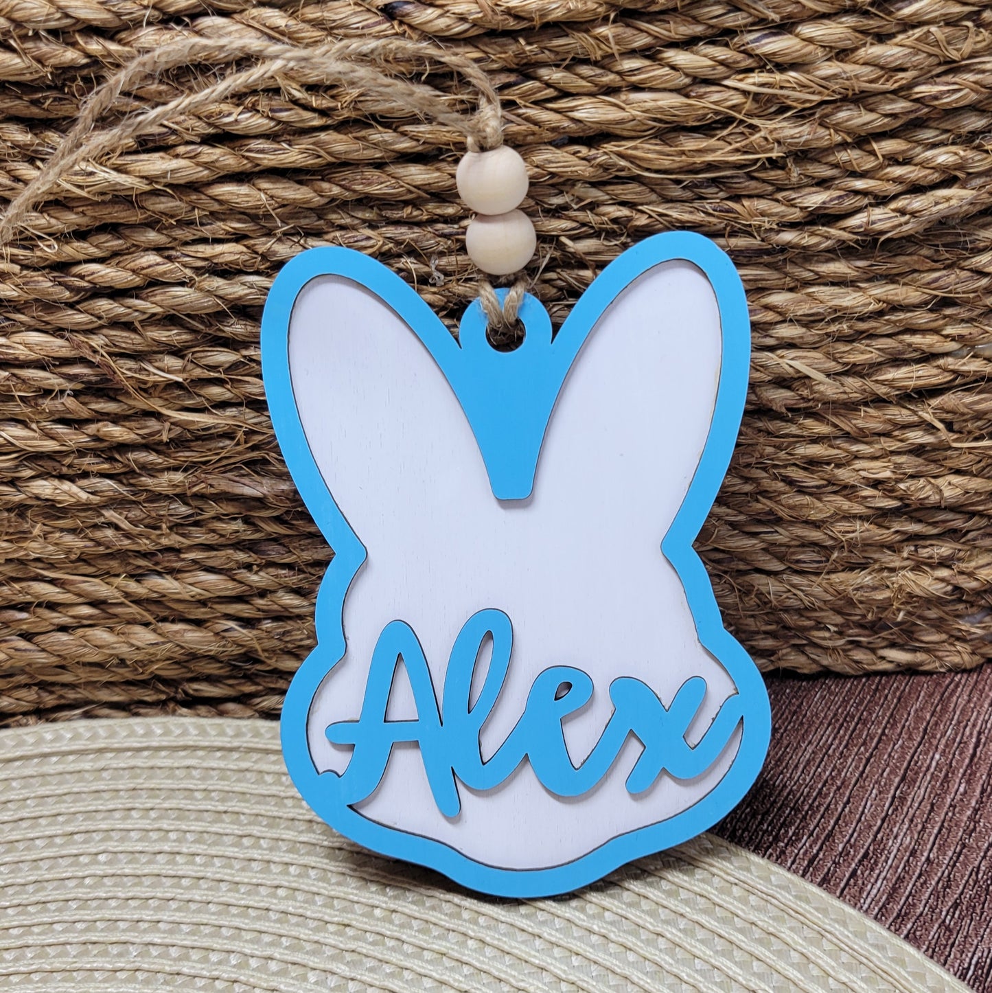 Easter Basket Bunny Name Tag - Add your Own Name