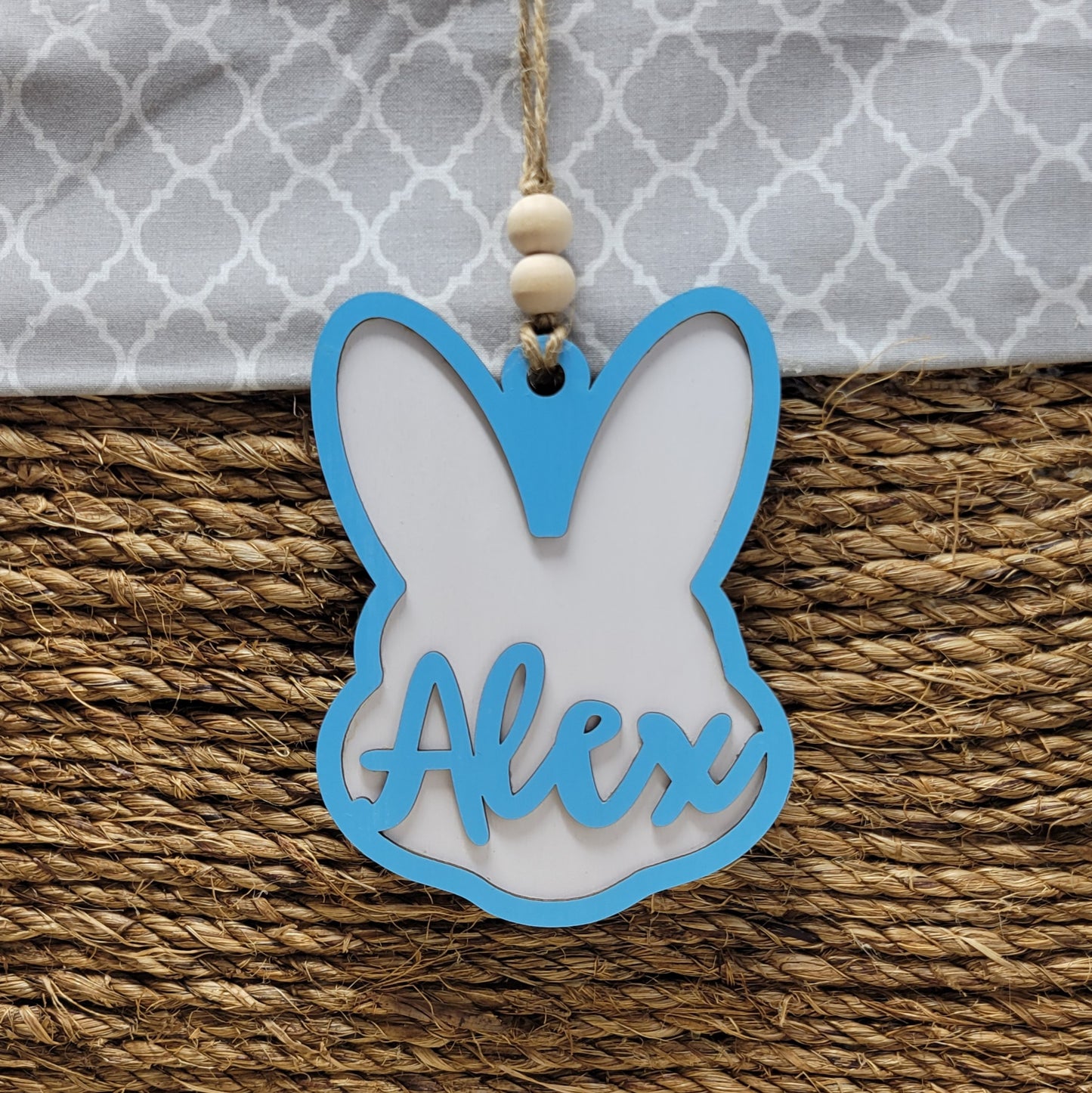 Easter Basket Bunny Name Tag - Add your Own Name