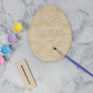 Easter Egg DIY Paint Kit with Name with paint on brush