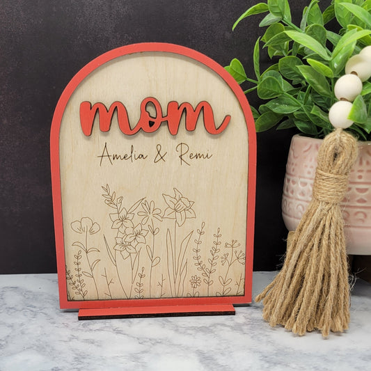 Mom Arch Sign - Add Kids Names