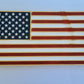 natural wood handmade carved flag sign