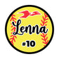 Lima Softball Magnets with Name and Number