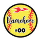 Lima Softball Magnets with Name and Number