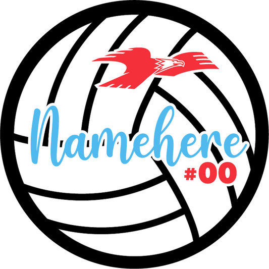 Lima Volleyball Magnets with Name and Number