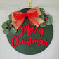 Merry Christmas Door Hanger 15"