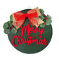 Merry Christmas Door Hanger 15"