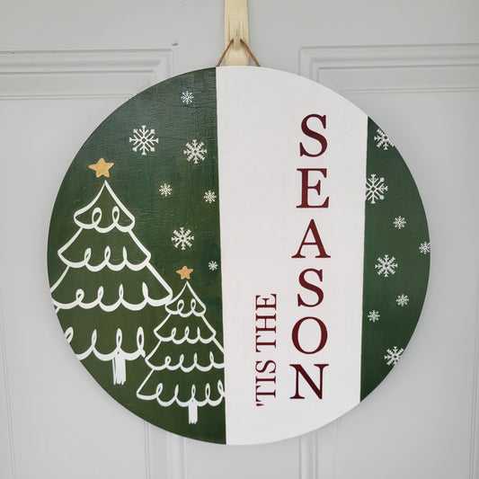 'Tis the Season Door Hanger 15"