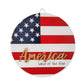 America Land of the Free Door Hanger 15"