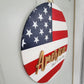 America Land of the Free Door Hanger 15"