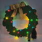 Light Up Christmas Wreath Door Hanger 15"